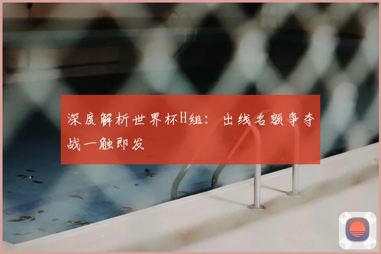 深度解析世界杯H组:出线名额争夺战一触即发