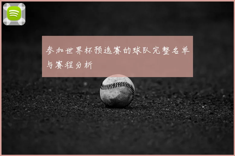 参加世界杯预选赛的球队完整名单与赛程分析